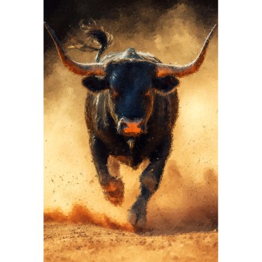 Stier Art schilderij